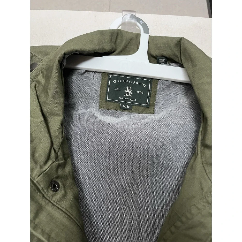GH Bass & Co. Green Men Work‎ Jacket L Outdoor Camping Nature Hunting